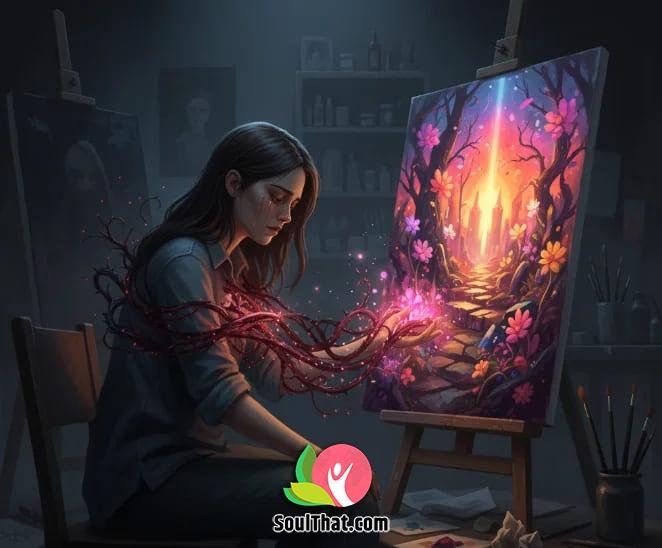 The Emotional Journey of Making Art from Pain